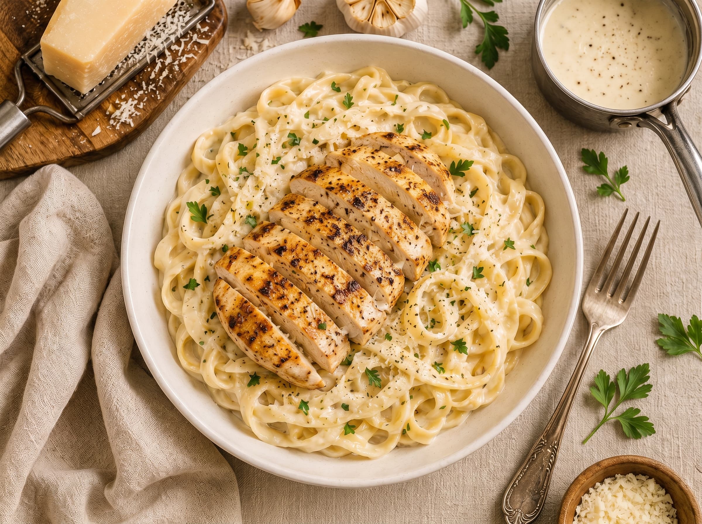 Copycat Olive Garden Chicken Alfredo