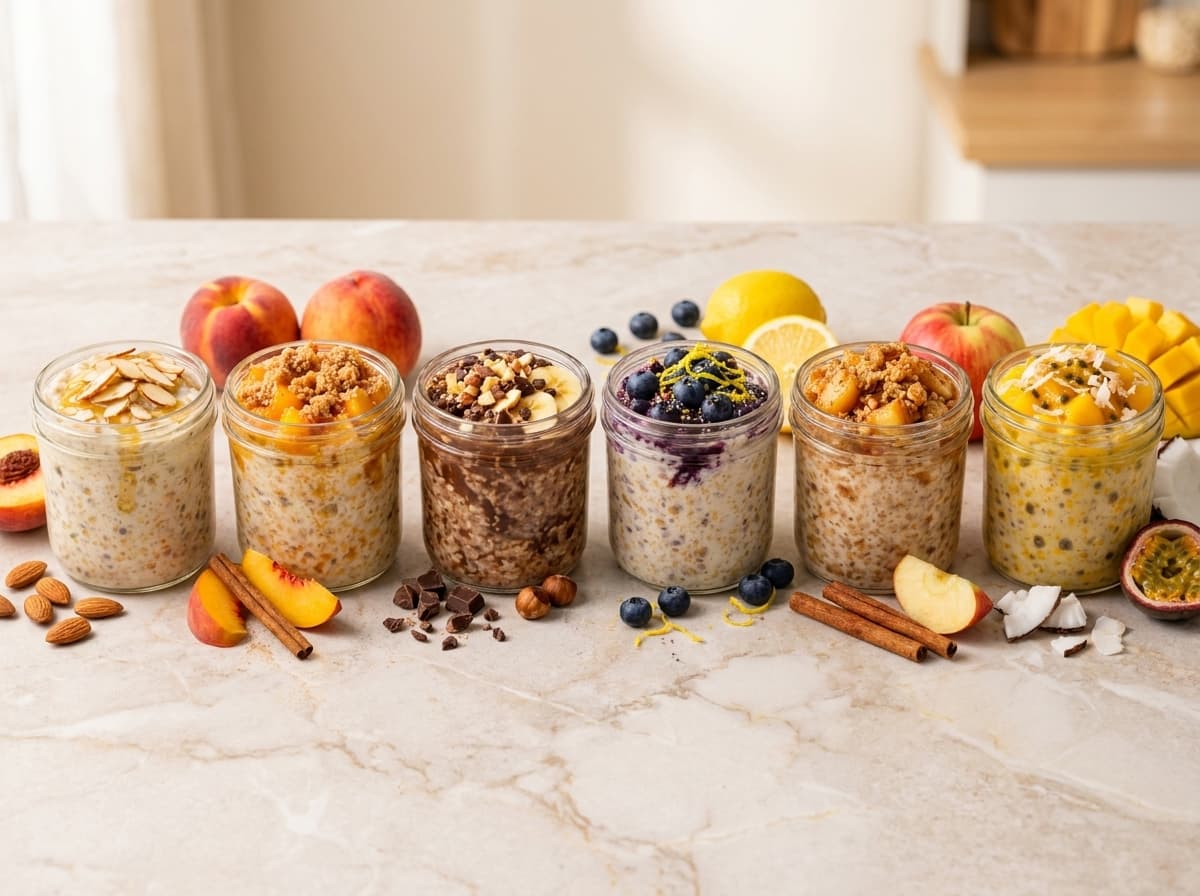 6 Overnight Oat Jars for the Week