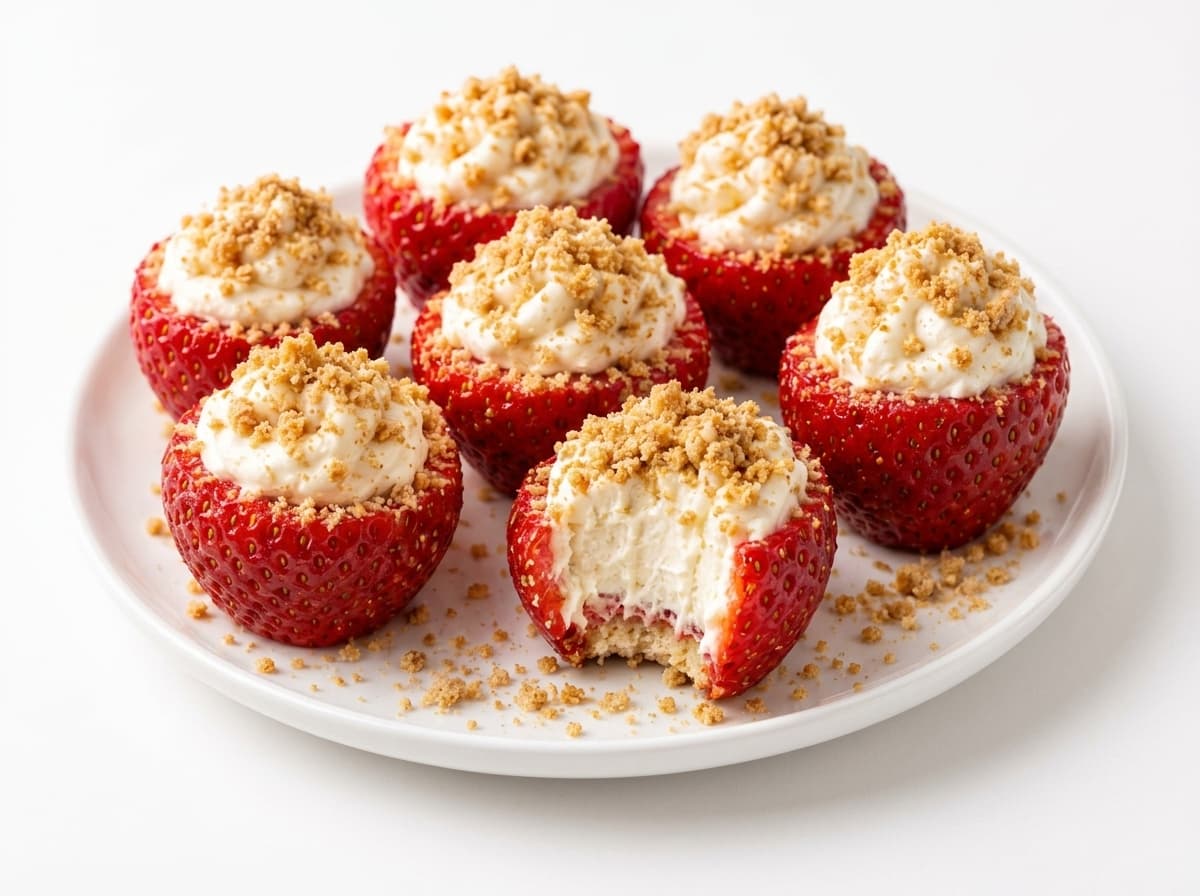 Strawberry Cheesecake Bites No Bake