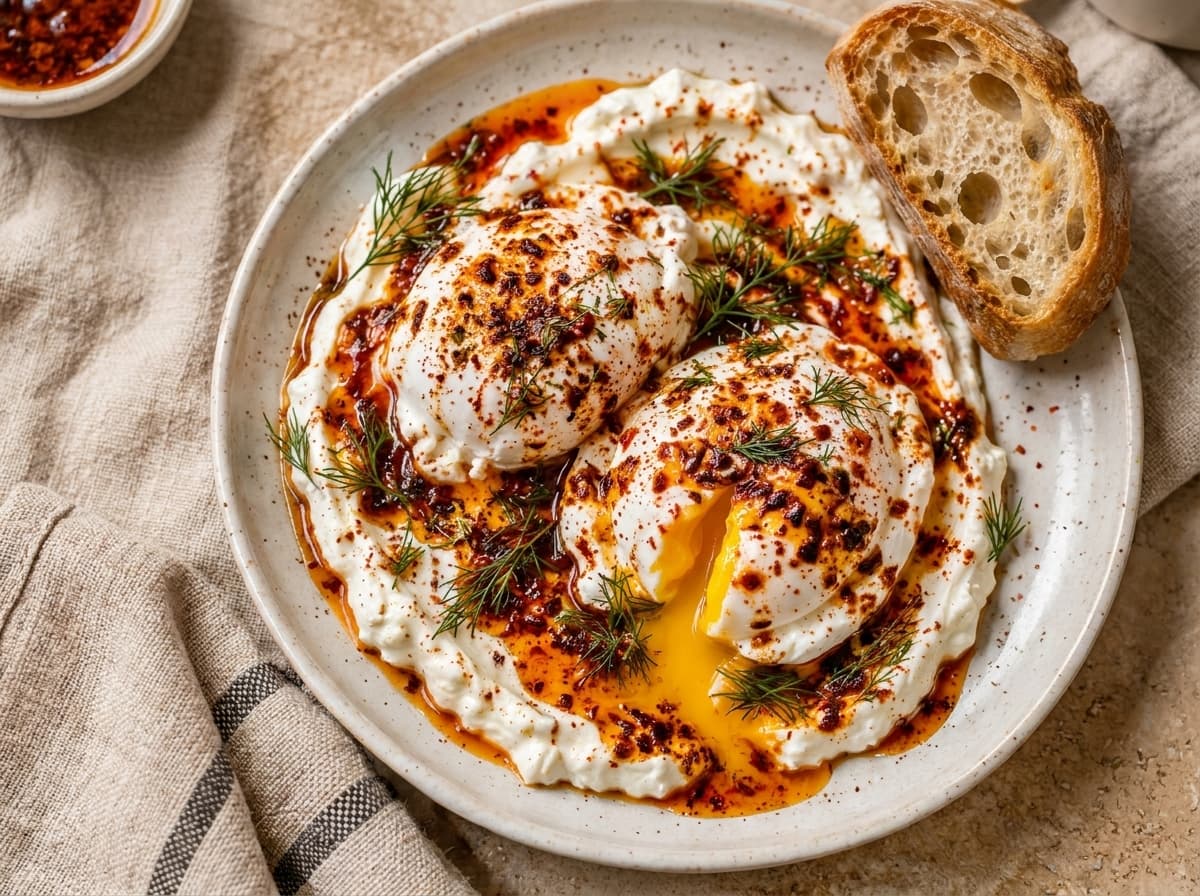 Turkish Eggs Çilbir 10 Min Breakfast