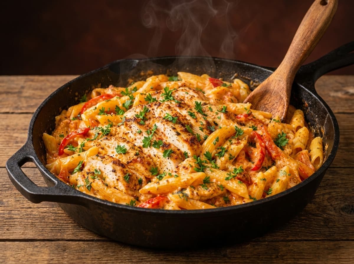 One-Pan Creamy Cajun Chicken Pasta